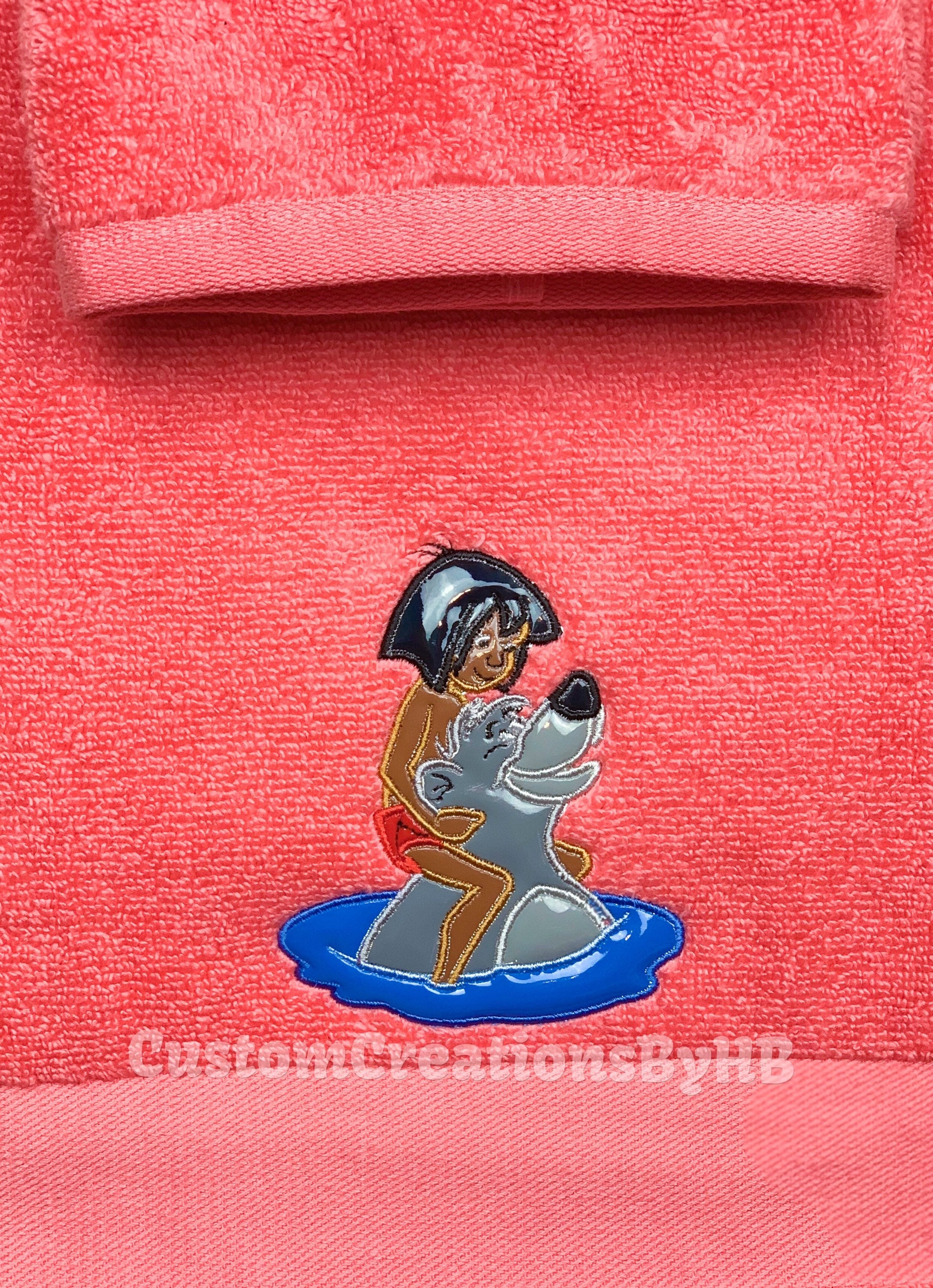 Jungle Book Inspired Towel Set Mowgli Bathroom Towels Jungle Etsy