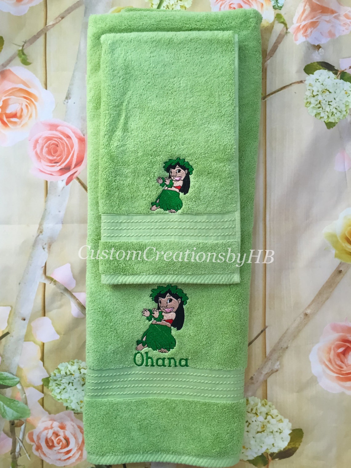 Lilo Towel Set Lilo and Stitch Bathroom Towels Lilo and Etsy