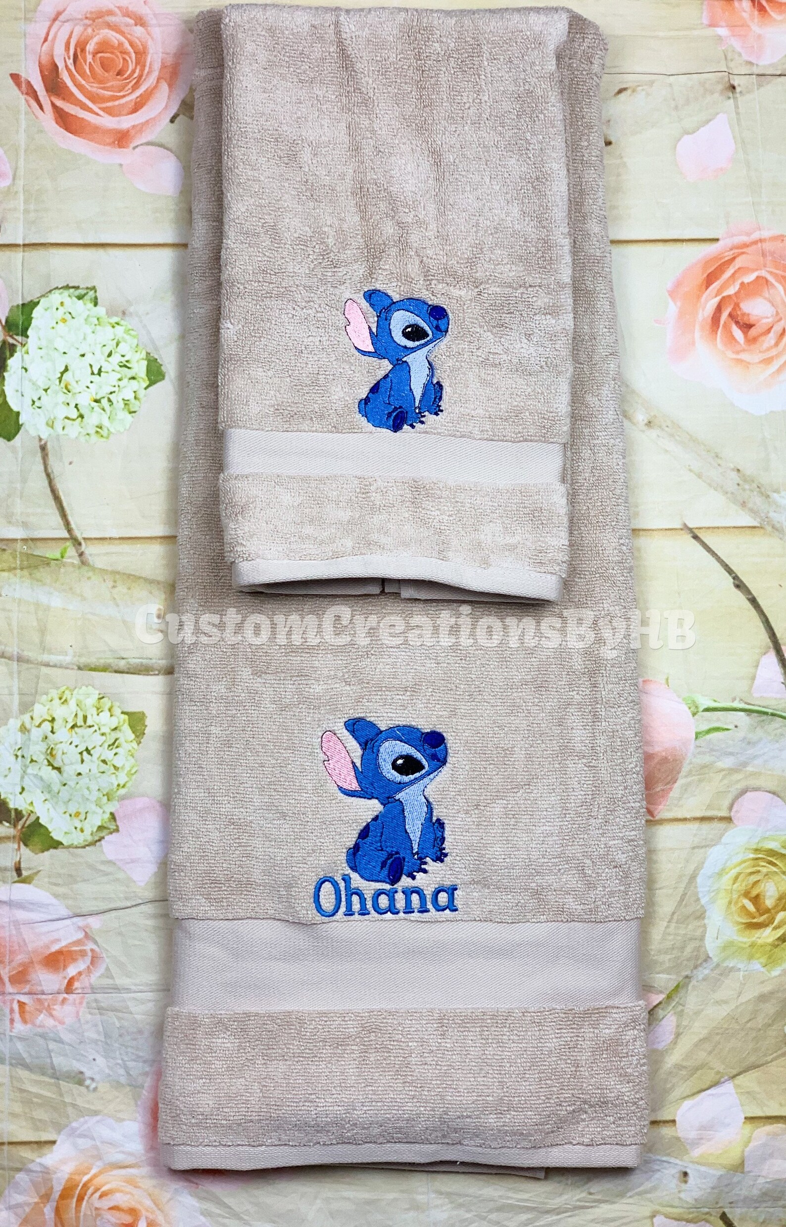 Stitch Towel Set Lilo and Stitch Bathroom Towels Lilo and Etsy