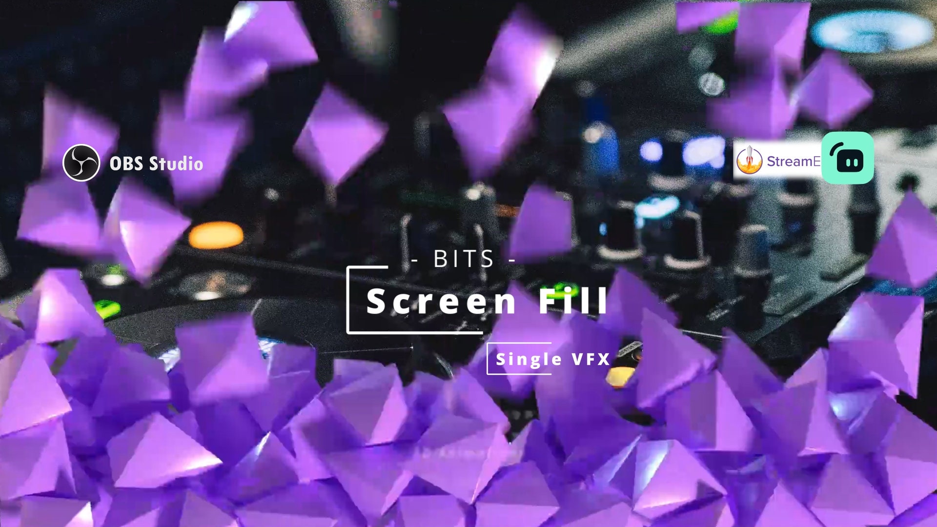 Screen Fill - Animated Bits Overlay | Twitch Enhancement | Single VFX ...