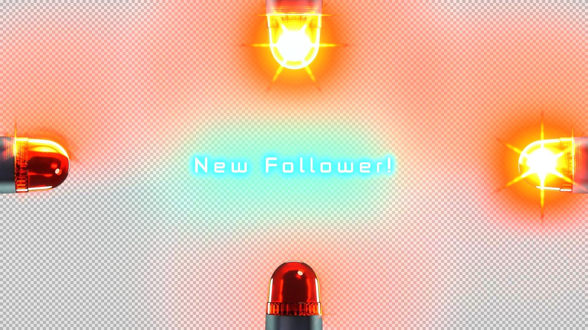 New Follower Alert | Animated Spinning Lights Twitch Overlay | Stream ...