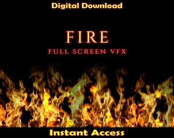 Fire - Full Screen VFX | Overlay for Twitch StreamElements | Instant Access!
