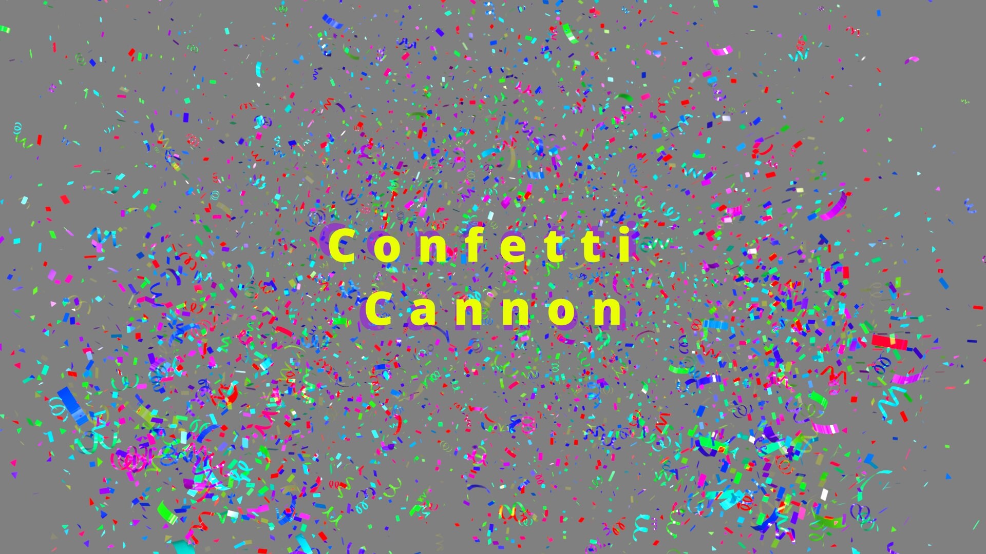 Confetti Cannon Animated Overlay Single VFX for Twitch Streamelements Celebrate in Style Etsy