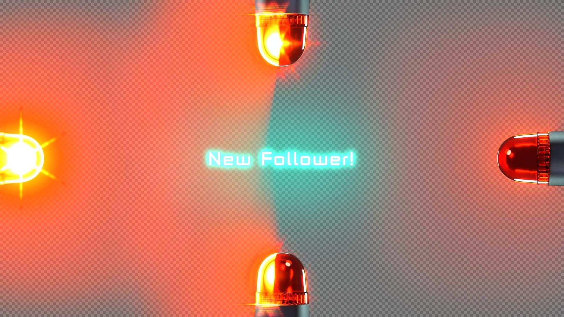 New Follower Alert | Animated Spinning Lights Twitch Overlay | Stream ...