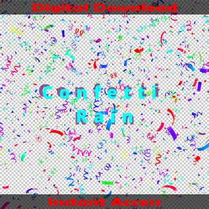 Konfetti Regen - Animiertes Overlay | Single VFX für Twitch StreamElements | Zeit zum Feiern! | Sofort Access!