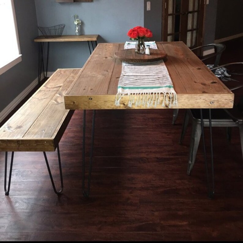 Hairpin Legs 1/2 Round Solid Table Legs Steel Legs Etsy