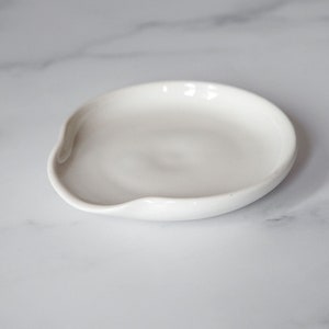 White Stoneware Spoon Rest FREE UK SHIPPING image 5