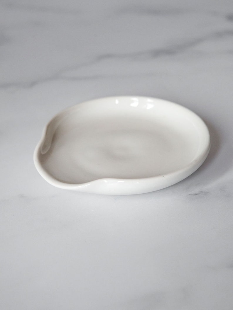 White Stoneware Spoon Rest FREE UK SHIPPING image 5