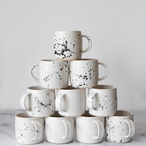 Taza de cerámica de gres blanco - Entrega GRATUITA en el Reino Unido