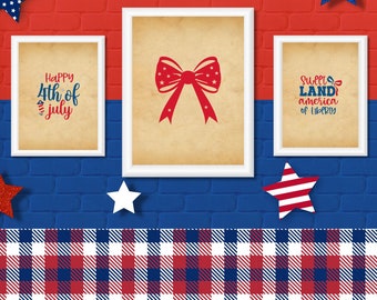 America 250 Patriotic Coquette Bow Print Set (Digital Download)