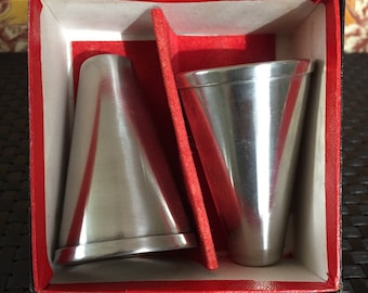MCM Stainless Steel Salt & Pepper in Original Box Japan