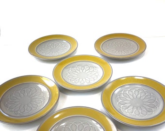Set of Six Bread/Dessert Franciscan Plates 1970 - Rare Elegant