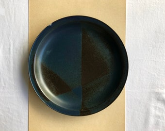 Blue Ridge Chop Plate, Iron Mountain Pottery TN, Stoneware at Its Finest