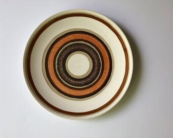 Royal China Ironstone stoneware dinner plate in the Cavalier pattern 1970s
