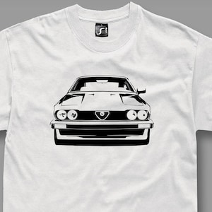 Τ-shirt design for classic Alfa romeo alfetta gtv fans 2.5 busso V6 callaway tshirt  S - 5XL