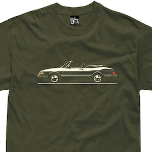T-shirt for saab 900 cabrio turbo fans sweden classic car cabriolet convertible tshirt S - 5XL