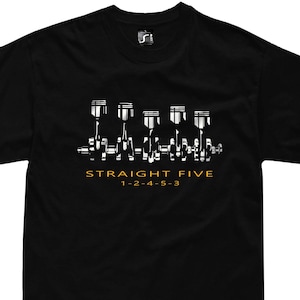 T-shirt 5 cilinder motor ur quattro wr mb rr turbo v70r rs3 850 rs2 T-shirt, sweater, hoodie