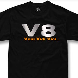 V8 T-Shirt V8 Motor 427 Hemi big block silber Print Tshirt + Sweatshirt + Kapuzenpullover