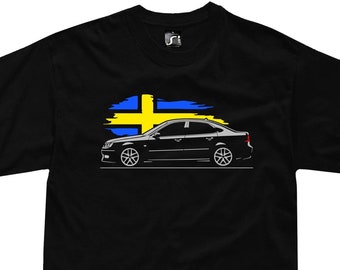 Tshirt for saab 9-3 aero turbo fans 1.8t 2.8t v6 tshirt , sweatshirt , hoodie