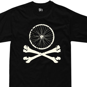 Bicycle skull t-shirt MTB Gift Bikers mountain bike Downhill cycling single track S - 5XL