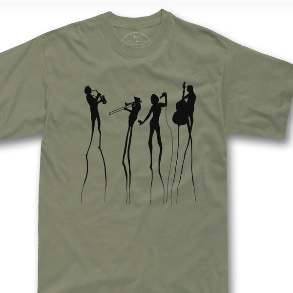 Surrealism T-Shirt Dali inpired jazz concert tee S - 5XL