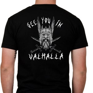 Bóg Odina Runen Valknut T-Shirt Wikingowie Valhalla tshirt bluza z kapturem