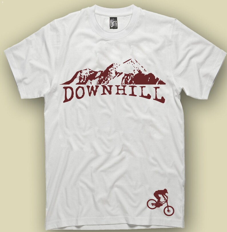 Downhill bike tshirt mtb Gift Bikers mountain bike cycling bicycle t-shirt single track S 5XL image 3