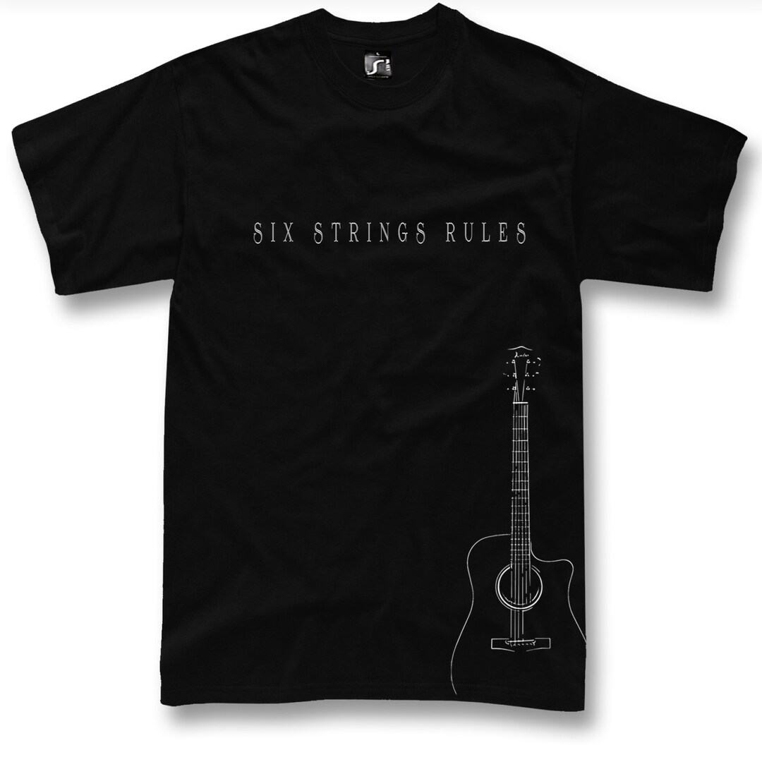 T-shirt Rare My Favorite Strings Guitare Recto-verso, Taille M, Marque Hanes, Occasion Très Bon état