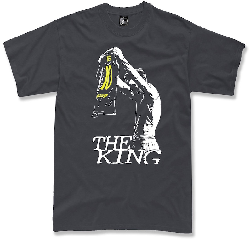 Messi T-shirt fans barcelona epic celebration 4 Colors new design The King Gray