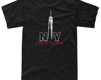 New York City Shirt, Manhattan Skyline Graphic, NYC Travel Souvenir