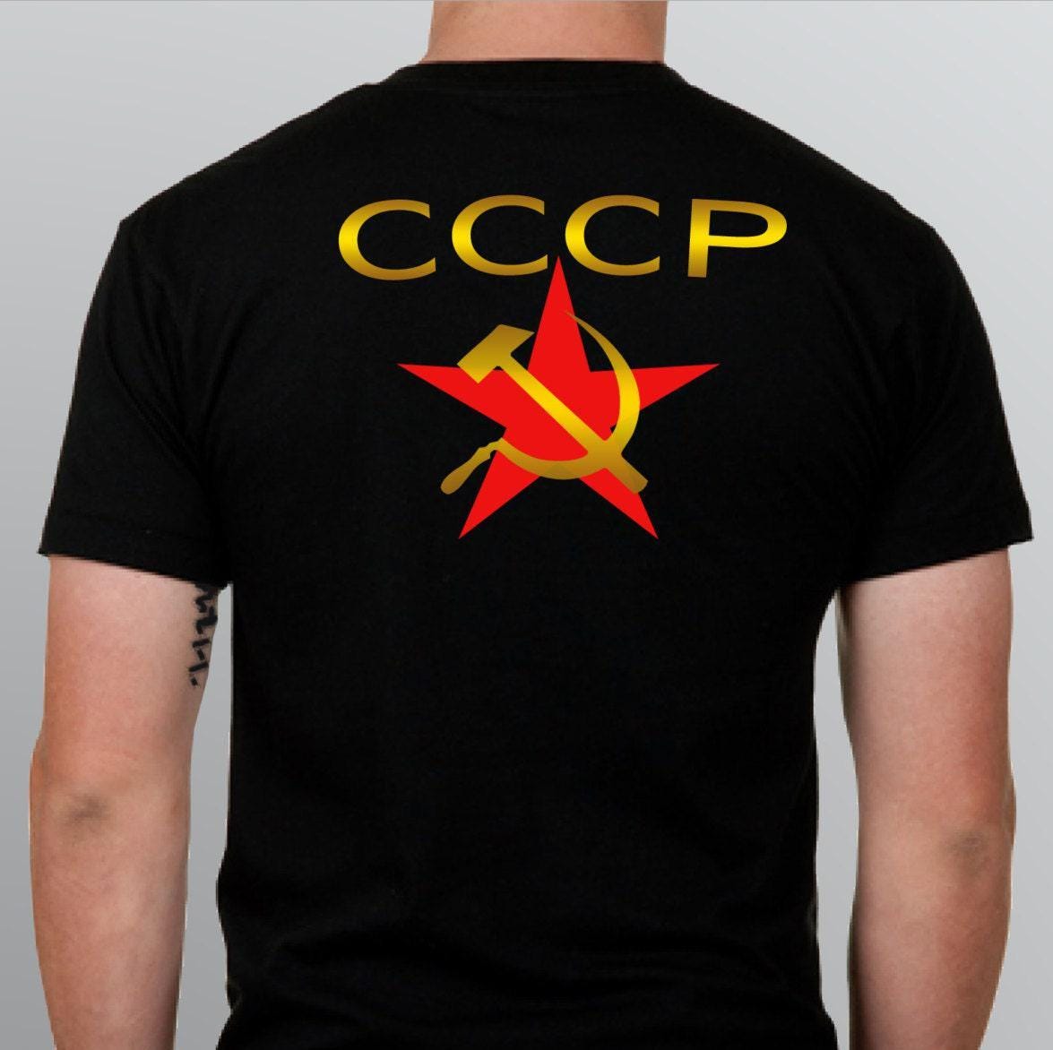 ソビエト連邦 ロシア USSR Tシャツ CCCP プーチン ハンマー 鎌