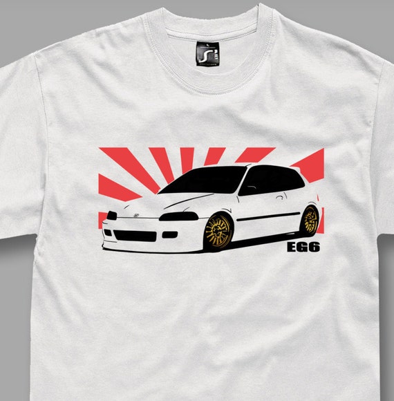 Tshirt for EG6 Honda Civic Vtec Fans T-shirt Jdm White S 5XL - Etsy
