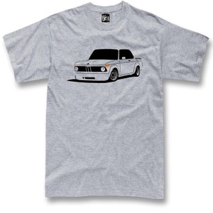 Classic t-shirt for bmw 2002 fans 2002tii 1602ti 1802 02 tshirt S 5XL Gray