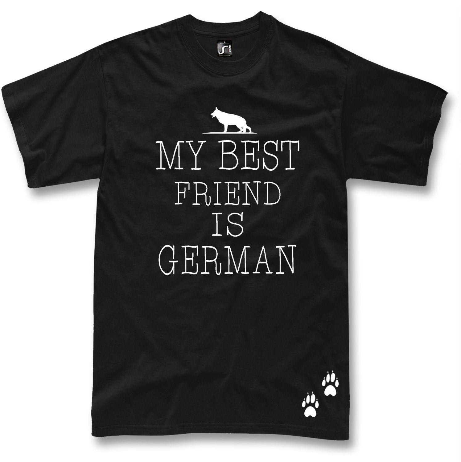 German Shepherd T-shirt Alsatian Wolf Dog Gift Dog Deutscher - Etsy