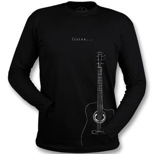 Guitar t-shirt  Gifts For Guitar Players Acoustic rock music tshirt , longsleeve , Sweatshirt