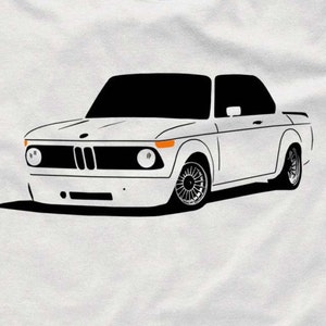 Classic t-shirt for bmw 2002 fans 2002tii 1602ti 1802 02 tshirt S 5XL White