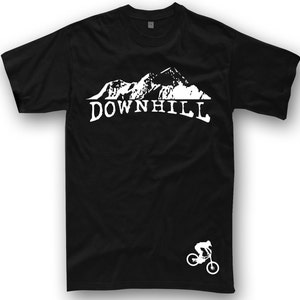 Downhill bike tshirt mtb Gift Bikers mountain bike cycling bicycle t-shirt single track S 5XL image 2