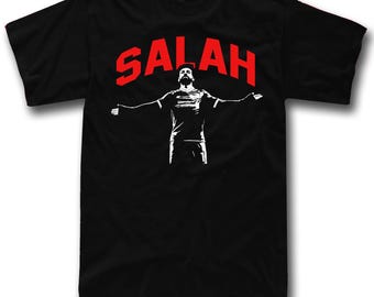 T-shirt för Mohamed Salah, egyptisk superstjärna i fotboll