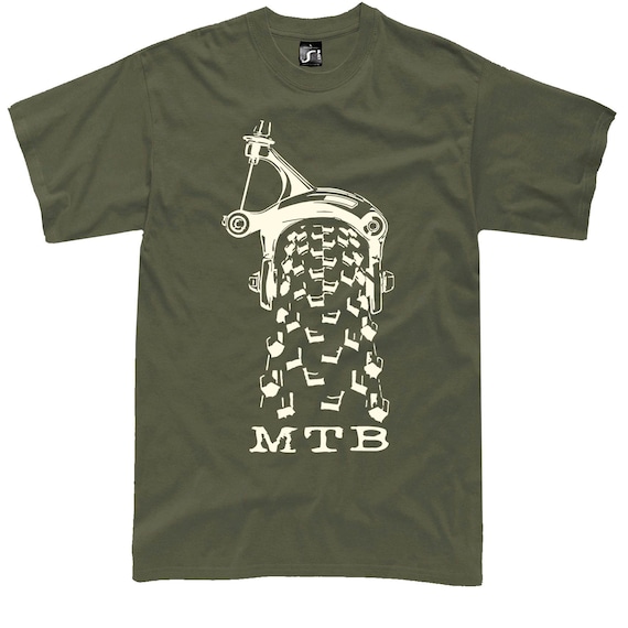 MTB Tire Tread T-Shirt, Mountain Bike Shirt, Enduro Cycling Tee, Downhill MTB Gift, Trail Rider Shirt