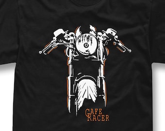 Cafe racer t-shirt motorbike Classic bike motorcycle custom - longsleeve - sweatshirt