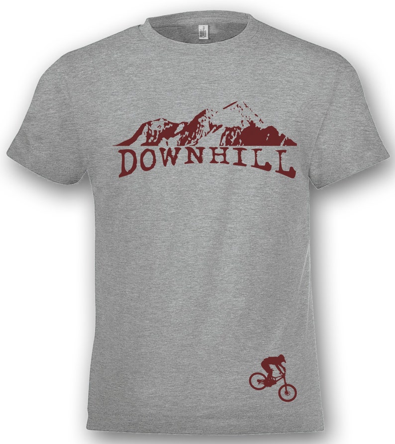 Downhill bike tshirt mtb Gift Bikers mountain bike cycling bicycle t-shirt single track S 5XL image 1