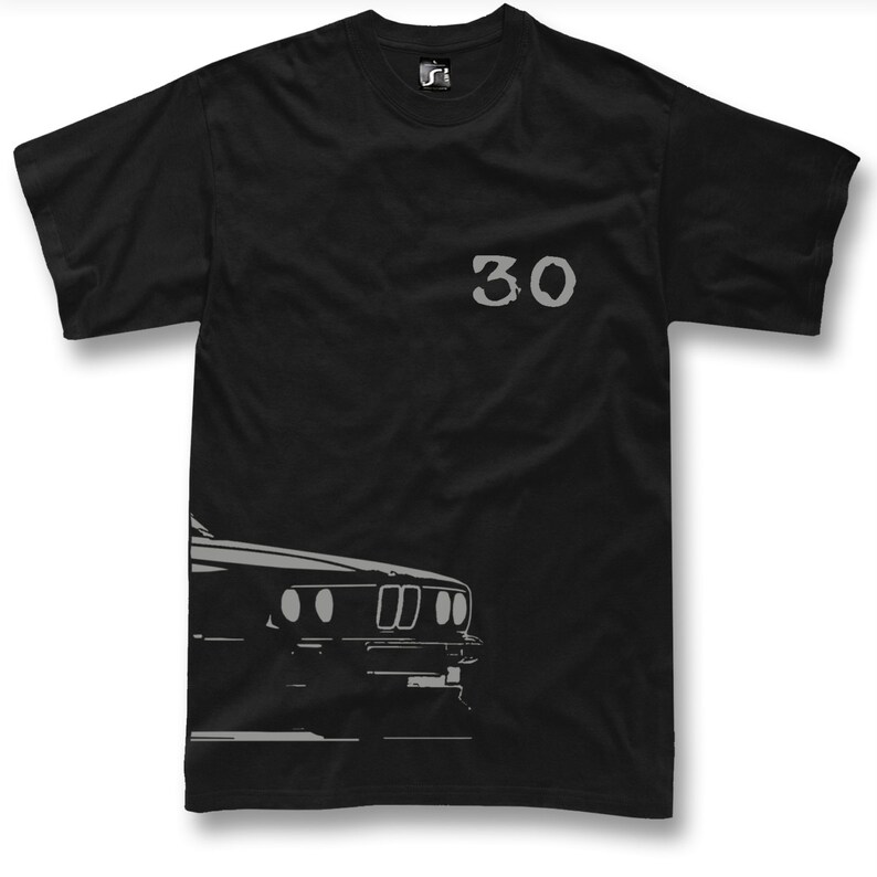 T-shirt Tuning « Alte Deutsche Klassische Autos E34 » - Pour Les Fans De BMW E34 !