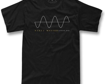 Camiseta de vinilo, camiseta de música DJ, regalo para coleccionistas de discos, camiseta de tocadiscos, camiseta de sonido analógico, camiseta gráfica de maestro del vinilo