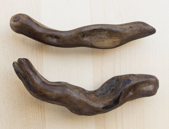 Driftwood Cabinet Drawer Pull Set Of 2 Etsy
