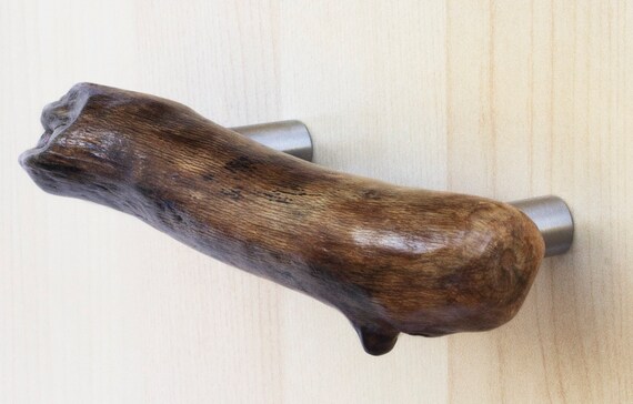 Driftwood Cabinet Drawer Pull Etsy