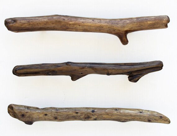 Driftwood Cabinet Drawer Pull Set Of 3 Etsy