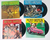 Lot 4 Vintage 1984 Gremlins Movie Read Along Picture Story Books With Vinyl Records Kids