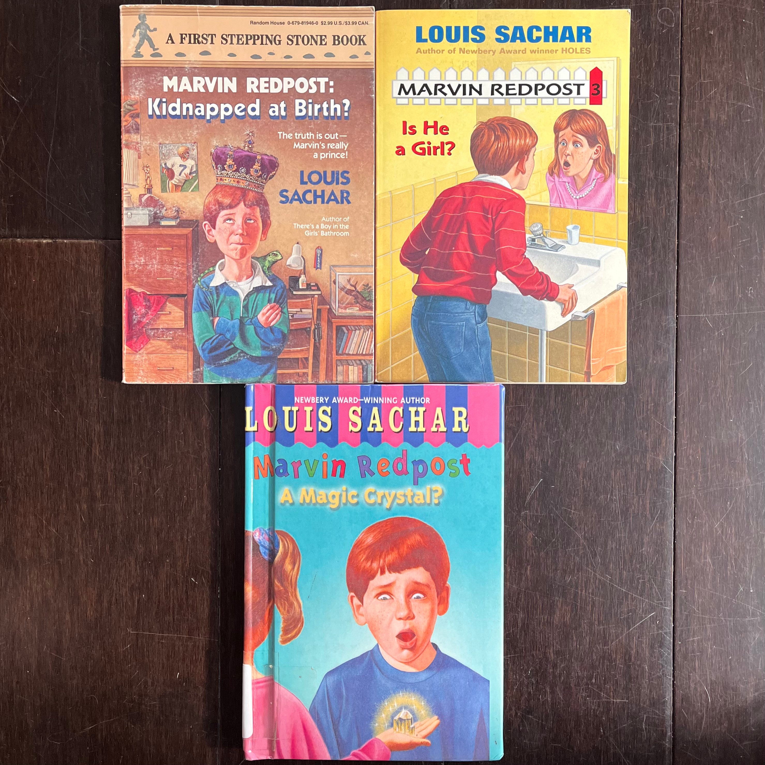 Set of 3 MARVIN REDPOST Chapter Books by Louis Sachar Books 