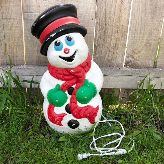 Plastic Lighted Snowman Outdoor - Outdoor Lighting Ideas