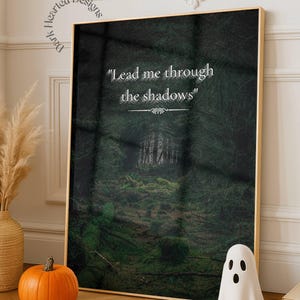 Eerie Forest Art Print: Whimsigoth Gothic Woodland Decor (Digital Download
